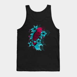 Betta Fish Illustration Tank Top